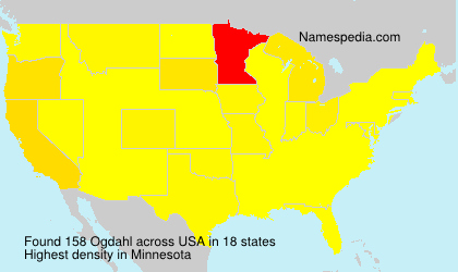Surname Ogdahl in USA Surname Ogdahl in USA