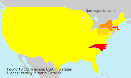Surname Ogirri in USA Surname Ogirri in USA
