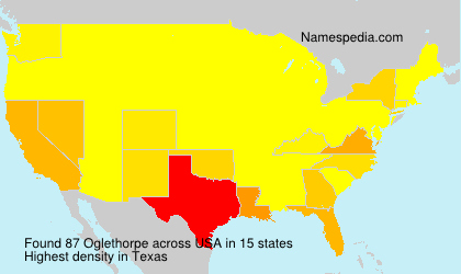 Surname Oglethorpe in USA Surname Oglethorpe in USA