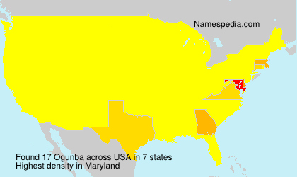 Surname Ogunba in USA Surname Ogunba in USA