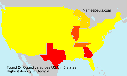 Surname Ogundiya in USA Surname Ogundiya in USA