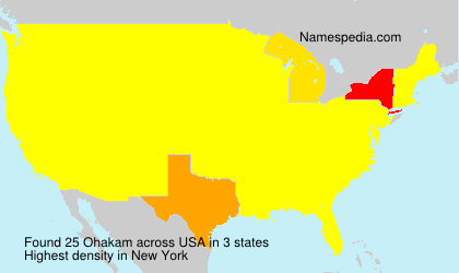 Surname Ohakam in USA Surname Ohakam in USA