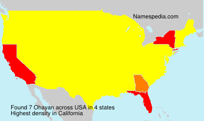 Surname Ohayan in USA Surname Ohayan in USA