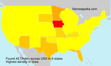 Surname Ohden in USA Surname Ohden in USA