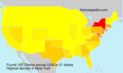Surname Ohene in USA Surname Ohene in USA