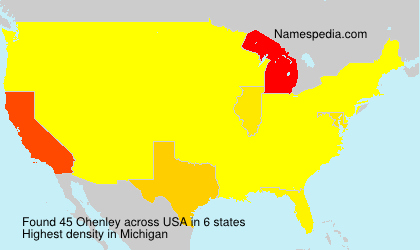 Surname Ohenley in USA Surname Ohenley in USA