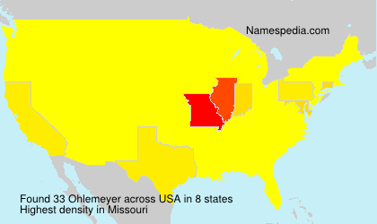 Surname Ohlemeyer in USA Surname Ohlemeyer in USA