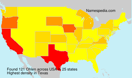 Surname Ohlen in USA Surname Ohlen in USA