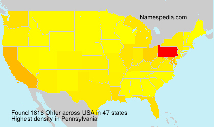 Surname Ohler in USA Surname Ohler in USA