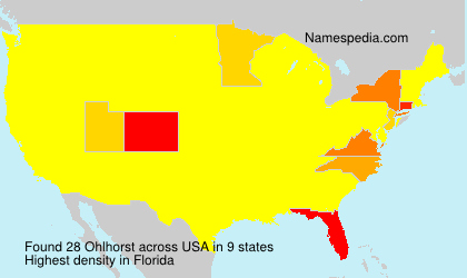 Surname Ohlhorst in USA Surname Ohlhorst in USA