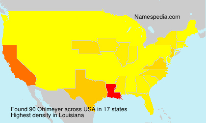 Surname Ohlmeyer in USA Surname Ohlmeyer in USA