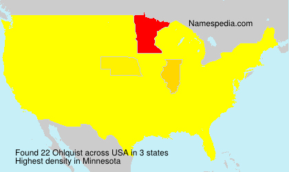 Surname Ohlquist in USA Surname Ohlquist in USA