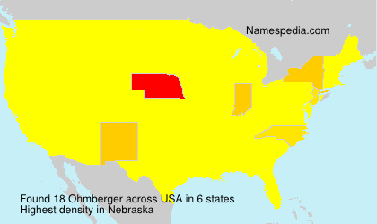 Surname Ohmberger in USA Surname Ohmberger in USA