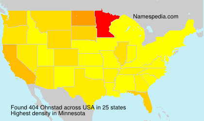 Surname Ohnstad in USA Surname Ohnstad in USA