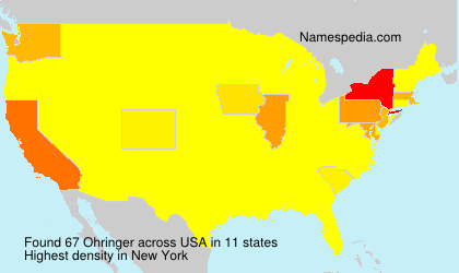 Surname Ohringer in USA Surname Ohringer in USA