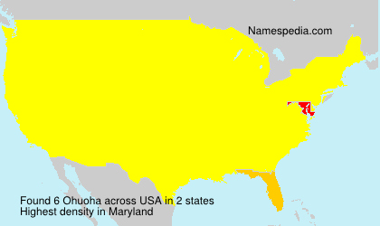 Surname Ohuoha in USA Surname Ohuoha in USA