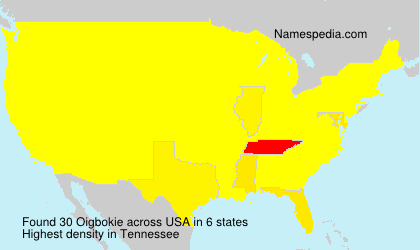 Surname Oigbokie in USA Surname Oigbokie in USA