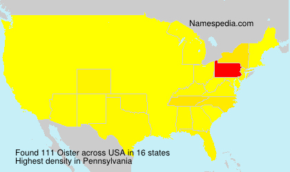Surname Oister in USA Surname Oister in USA
