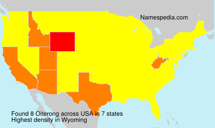 Surname Oiterong in USA Surname Oiterong in USA
