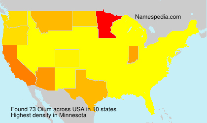 Surname Oium in USA Surname Oium in USA