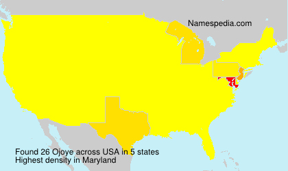 Surname Ojoye in USA Surname Ojoye in USA