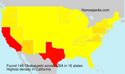 Surname Okabayashi in USA
