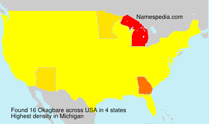 Surname Okagbare in USA