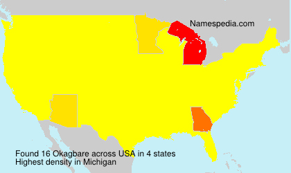 Surname Okagbare in USA Surname Okagbare in USA