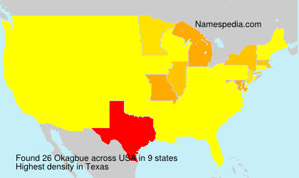 Surname Okagbue in USA