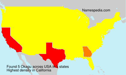 Surname Okagu in USA