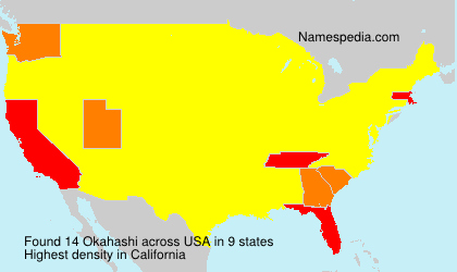 Surname Okahashi in USA