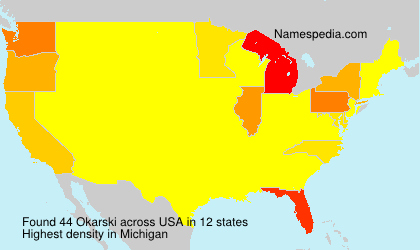 Surname Okarski in USA Surname Okarski in USA