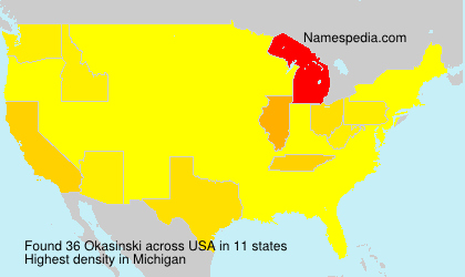 Surname Okasinski in USA