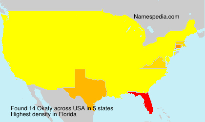 Surname Okaty in USA