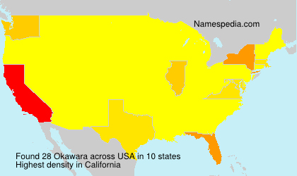 Surname Okawara in USA