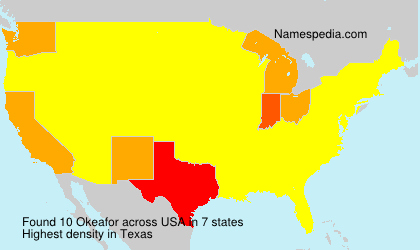 Surname Okeafor in USA Surname Okeafor in USA