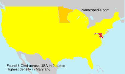 Surname Okei in USA Surname Okei in USA