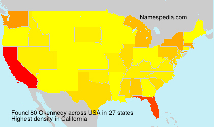 Surname Okennedy in USA Surname Okennedy in USA