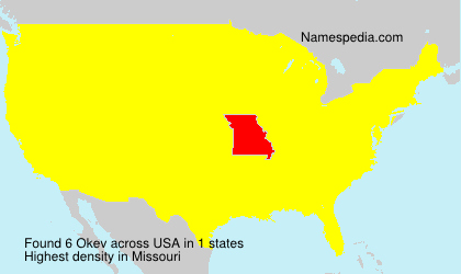 Surname Okev in USA Surname Okev in USA