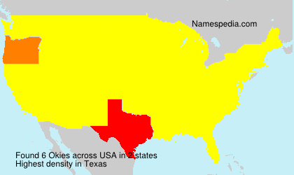 Surname Okies in USA