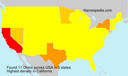 Surname Okina in USA Surname Okina in USA