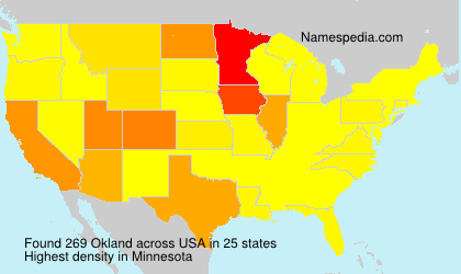 Surname Okland in USA Surname Okland in USA
