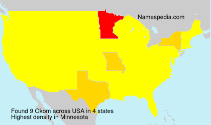 Surname Okom in USA Surname Okom in USA