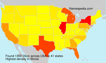 Surname Okon in USA Surname Okon in USA