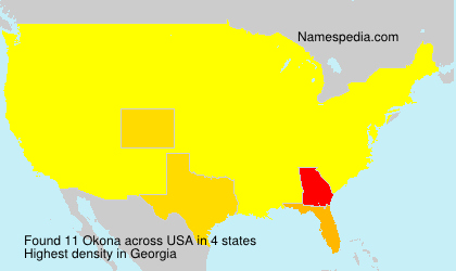 Surname Okona in USA Surname Okona in USA