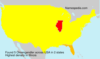 Surname Oksengendler in USA