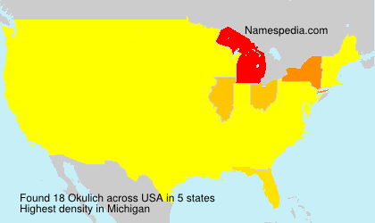 Surname Okulich in USA Surname Okulich in USA
