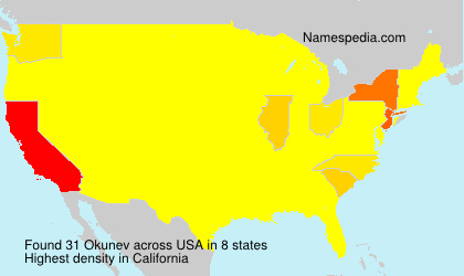 Surname Okunev in USA Surname Okunev in USA