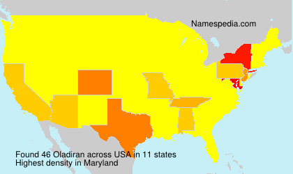 Surname Oladiran in USA Surname Oladiran in USA