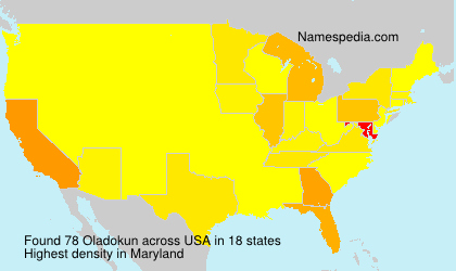 Surname Oladokun in USA Surname Oladokun in USA